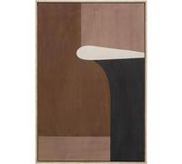 Kare WTD - Stampa su tela con cornice, motivo: Classic Shape Brownie, multicolore, 93 x 63 cm (L/B)