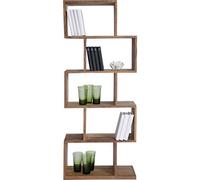 Kare Design scaffale Authentico Zick Zack, marrone, 60x150cm, legno massello, divisorio, libreria