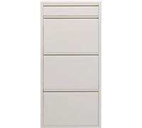 Kare Design scarpiera Caruso 3 plus 1, beige, 3+1 anta basculanti per max. 6 paia, conservazione oggetti, salvaspazio, 115x50x15cm, corridoio, ingresso, stile minimalista, design e praticità