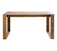 Kare Design scrivania Nature, marrone, design puristico, elegante, resistente, legno, soggiorno, ufficio, legno massiccio, 76x70x150 cm (H/W/D)