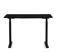 Kare Design Scrivania Regolabile Office Smart, Nero, 120x70cm, Regolabile in Altezza 70-120cm, Ufficio, Lavoro da Casa, Standard FCC