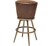 Kare Design sgabello da bar Lady Rock Vintage, marrone, altezza di seduta 77cm, girevole, stile anni 60, stile vintage