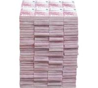 KARE Sgabello di design Euro, rosa, piccola sedia con banconote accattivanti, idea regalo moderna, rettangolare, decorazione per interni, decorazione per la casa per soggiorno, camera da letto