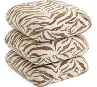 KARE Design sgabello girevole Tiger, bianco marrone, 45x45 cm