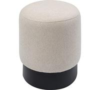 KARE Design sgabello imbottito Creme Black, beige/nero, 36x36x40cm