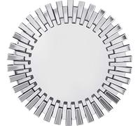 Kare Design Specchio Da Parete Sprocket, Argento, Superficie Specchio Ø69Cm, Formato Xl, Stile Pop-Art, Tondo