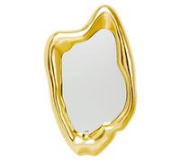 Kare Design Specchio Hologram, Oro Giallo, 9X68X117Cm, Specchio Per Corridoio O Bagno, Forma Speciale