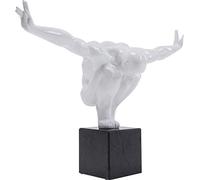 Kare Design Statuetta Decorativa Athlet, Bianco, 29X43X15Cm, Piccolo, Uomo Atleta, Scultura, Fitness