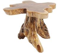 Kare Design tavolino Tree Big, marrone, grande, altezza 49-52cm. Diametro del ripiano 48-54cm, soggiorno, legno massello, tronco d`albero, pezzo ottimo