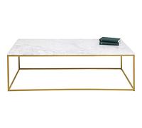 Kare Design tavolo da divano Key West Gold, oro/pietra naturale, 120x60cm, colori neutri, stile elegante soft, soggiorno, sala d`attesa
