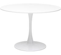 Kare Design Tavolo Schickeria, bianco, diametro 110 cm, tondo, 6 persone, cucina, sala da pranzo, ufficio, stile classico moderno, linee semplici 110x110x74 cm (A/L/P)