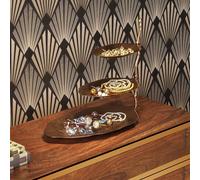 KARE Etagere Leaf, alluminio, ottonato, h 46 cm Kare