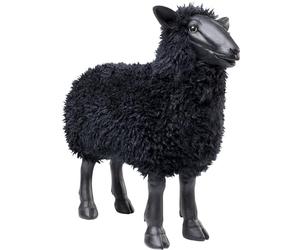 Kare Figura decorativa di design Bathilde, nero, poliresina, pecora, realizzata a mano, pezzo unico, 48 x 23 x 52 cm (A x L x P)