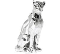Kare Figura Decorativa Sitting Cat Rivet, Argento, 82 x 43 x 36 cm