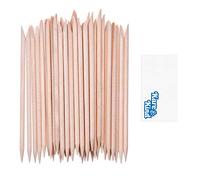 Kare & Kind - 100 Bastoncini per Cuticole in Legno d’Arancio, Doppia Punta - per Spingere, Rimuovere e Pulire Cuticole - Manicure, Pedicure, Uso Domestico e Salone