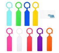 Kare & Kind 100x Etichette per Piante ad Anello da Appendere - Etichette in Plastica Colorata per Piante a Gancio - Resistenti al Clima e Riutilizzabili - Per Giardini, Nursery, Fattorie