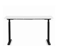 Kare Office 160 x 80 cm, motore elettrico doppio, telaio regolabile in altezza, nero e bianco, 18 mm MFC ABS bordo in plastica