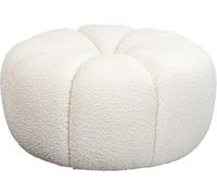 Kare Peppo Lounge Bianco Ø 76 cm Sgabello in legno e MDF, 39 x 76 x 76 cm