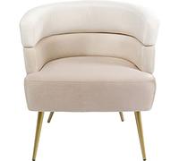 Kare Poltrona sandwich crema sedia, materiale in legno, beige, 74 x 65 x 64 cm