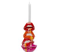KARE Candeliere Lips, altezza 30 cm, poliresina, rosso Kare