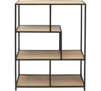 Kare Scaffale di design Loftie Nature, console, scaffale aperto, ripiano in acciaio, soggiorno, camera da letto, corridoio, 100 x 77 x 30 cm (H-B-T)