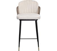 Kare Sedia da bar Hojas beige in legno, 98,5 x 50 x 51 cm