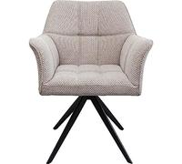 Kare Sedia girevole Thinktank grigio per sala da pranzo, in metallo, 83 x 65 x 56 cm