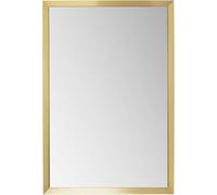KARE Specchio da parete Arezzo, ottone, rettangolare, acciaio, vetro a specchio, moderno, decorazione per la casa, soggiorno, camera da letto, corridoio, ufficio, 80 x 120 x 7 cm (altezza x larghezza