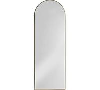 Kare Specchio da parete di design Daisy, rivestito in ottone, montaggio a parete, verticale, realizzato a mano, utilizzabile verticalmente, telaio in acciaio, 165 x 55 x 3 cm (A x L x P)