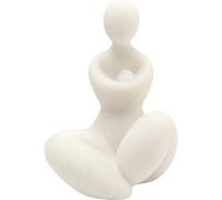 Kare Statuetta decorativa di design morbida, da donna, accessorio dipinta a mano, ogni pezzo un pezzo unico, per soggiorno, decorazione per scaffali o credenze, 22 x 15 cm, donna 11 cm (altezza x