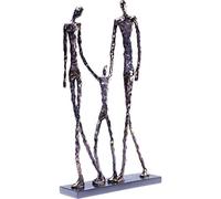Kare Statuetta Decorativa Kare Design Elements Happy Family, Nero/Bronzo, Oggetto Decorativo, Plastica, 47x31x8 cm (H/W/D)