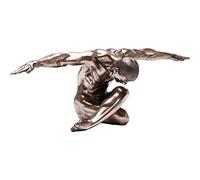 KARE - Statuetta Decorativa Nude Man Bow, Metallo, Rame, 47 x 137 x 40 cm