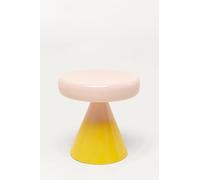 Kare Tavolino di design RICI Colore, giallo, diametro 42 cm, tavolino da salotto, struttura in acciaio, rotondo