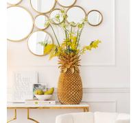 KARE Vaso decorativo ananas, altezza 50 cm, poliresina, fatto a mano Kare
