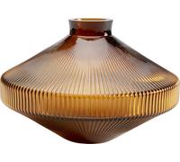 Kare Vaso di design Daphne, marrone, altezza 24 cm, vaso decorativo, accessorio per la casa, impermeabile, fantasia, vetro, soggiorno