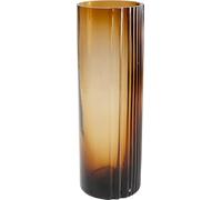 Kare Vaso di design Daphne, marrone, altezza 36 cm, vaso decorativo, accessorio per la casa, impermeabile, fantasia, vetro, soggiorno