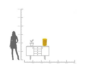 KARE Vaso Succo di limone, altezza 43 cm, Ø 26 cm, porcellana, giallo Kare