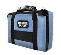 Karella Borsa per freccette PAK originale, colore nero, jeans, spazio per freccette e accessori, protezione perfetta, custodia per freccette, Master Pak effetto jeans, 28x18x5 cm, Sportivo