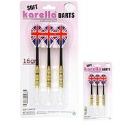 Karella Dardi Soft England 2 Set da Tre Freccette, 16gr. Punta plastica.
