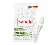 Karella Punte morbide Pro-Tip 1000 pezzi, super stabili e perfette per la tavola, colore nero, bianco