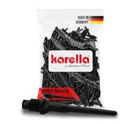 Karella Tufftex, Punte per Freccette softtip Unisex Adulto, Nero, 25 mm