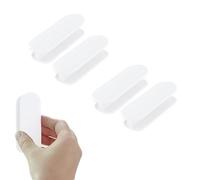 KARELLS 4 Pezzi Maniglia Autoadesiva, Maniglia Adesiva, Pomello Porta Esterna, Maniglia Della Porta Del Balcone, Maniglie per Mobili in Plastica per Finestre Porte in Vetro Cassetti, Bianco