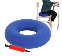 KARELLS Cuscino rotondo Ortopedico Gonfiabile,Donut Cuscino Gonfiabile ad anello,35cm Morbido con Pompa,Cuscino in Spugna,in Poliestere,per sedersi,per emorroidi,infiammazioni,dolori al coccige