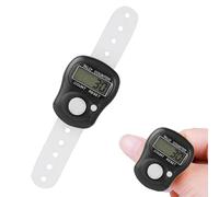 KARELLS Finger Counter,Contatore Manuale,Contatore Elettronico,Mini Contatore delle Dita,Contatore Digitale a Dito,Contatore di Dito,Contatori di Dita Elettronici,Mano Conteggio Contatore,Nero,2pcs