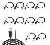 KARELLS Pigtail USB 2.0, Prolunga di Alimentazione 0,3 Metri, Connettore 22 AWG 5V 3A