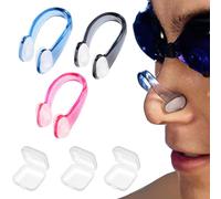 KARELLS Tappanaso per Piscina, Clip per Naso da Nuoto, 3 Pezzi Tappi per Naso Nuoto, Tappi Naso Nuoto, Nuoto Naso Clip,Clip per Naso in Silicone Impermeabile, per Bambini Adulti Principianti