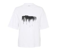 Karen by Simonsen, ,Tops ,Donna ,Bianco ,M T-shirt con Stampa Grafica Bright White