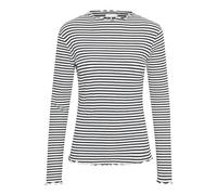 Karen by Simonsen, ,Tops ,Donna ,Multicolore ,S Top a Righe a Maniche Lunghe Egret/Night Sky