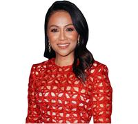 Karen David (Red Dress) Half Body Buddy Cutout