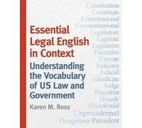 Karen M. Ross Essential Legal English in Context (Tascabile)